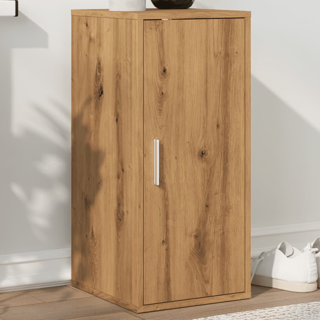 SUMMIT Small Shoe Cabinet Artisan Oak - Millennium Furniture