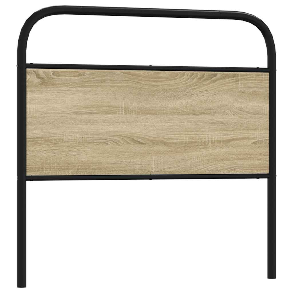 Headboard Sonoma Oak 100 cm Steel and Engineered Wood - Merkel Designers