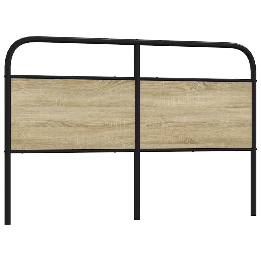 Headboard Sonoma Oak 160 cm Steel and Engineered Wood - Sid & Sam
