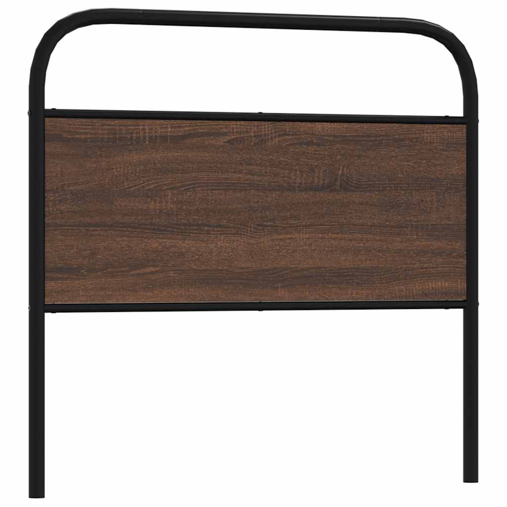 Headboard Brown Oak 90 cm Steel and Engineered Wood - Merkel Designers