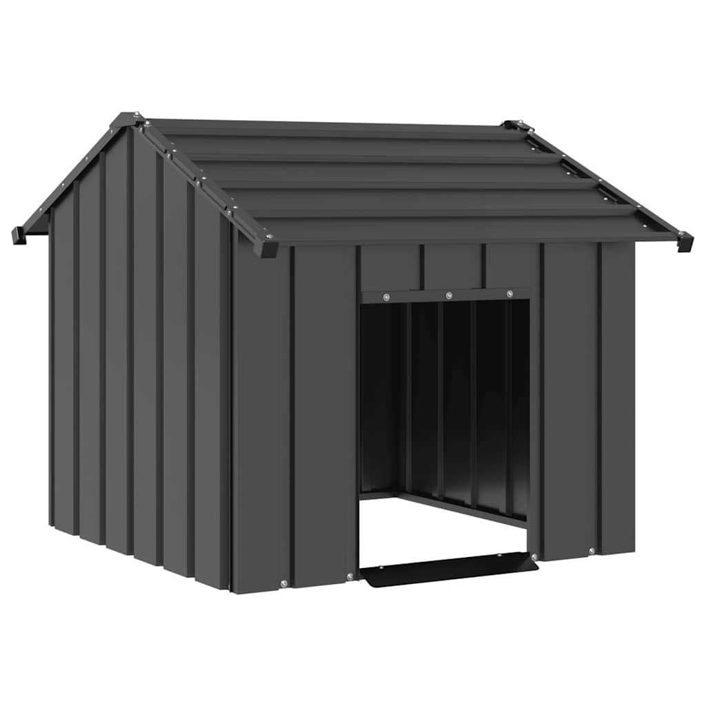 Dog House with Roof 85x107x81 cm Galvanised Steel - Design Hut