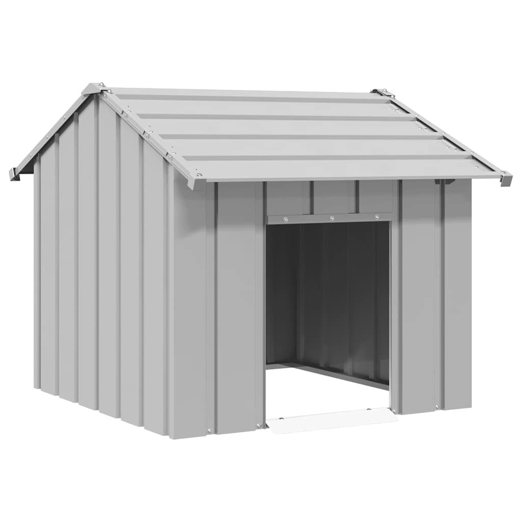 Dog House with Roof 85x107x81 cm Galvanised Steel - Millennium Furniture