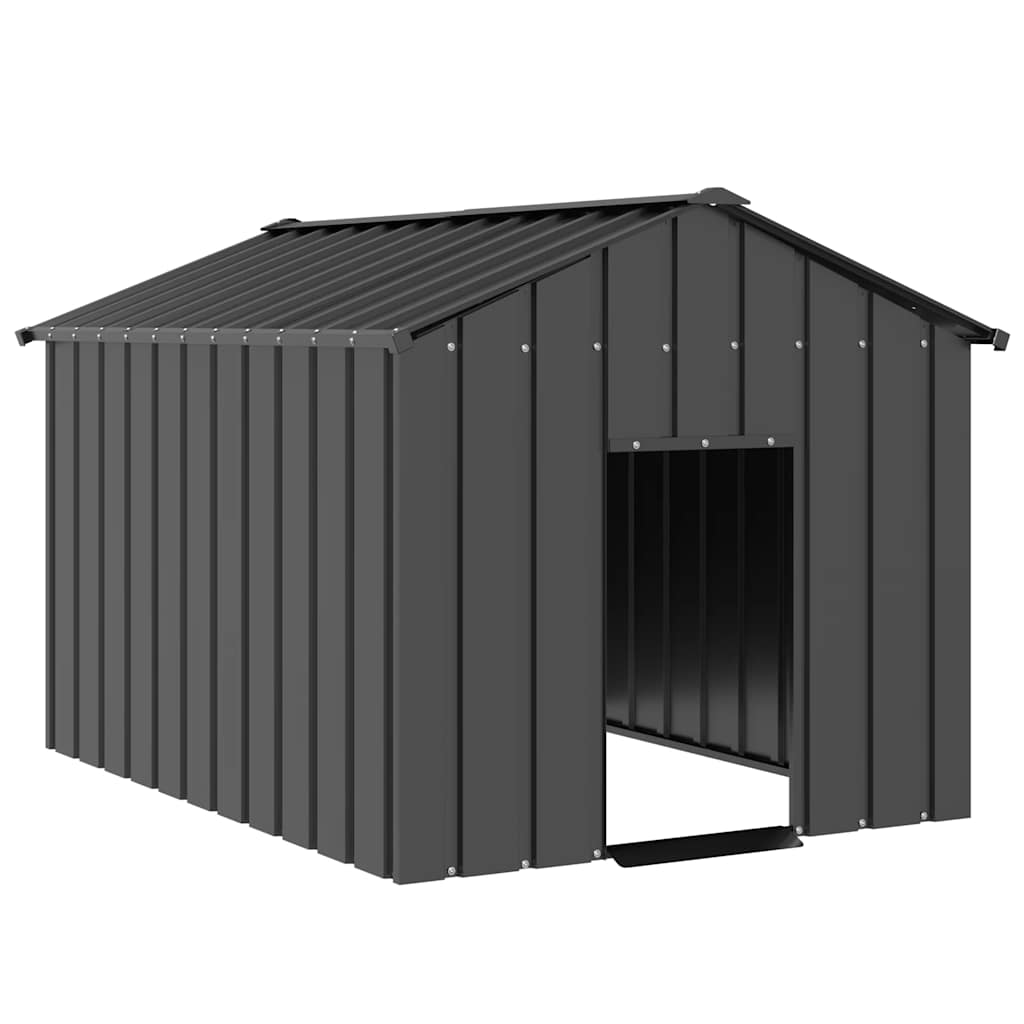 Dog House with Roof 113x153x101 cm Galvanised Steel - Tyrell & Tyrell