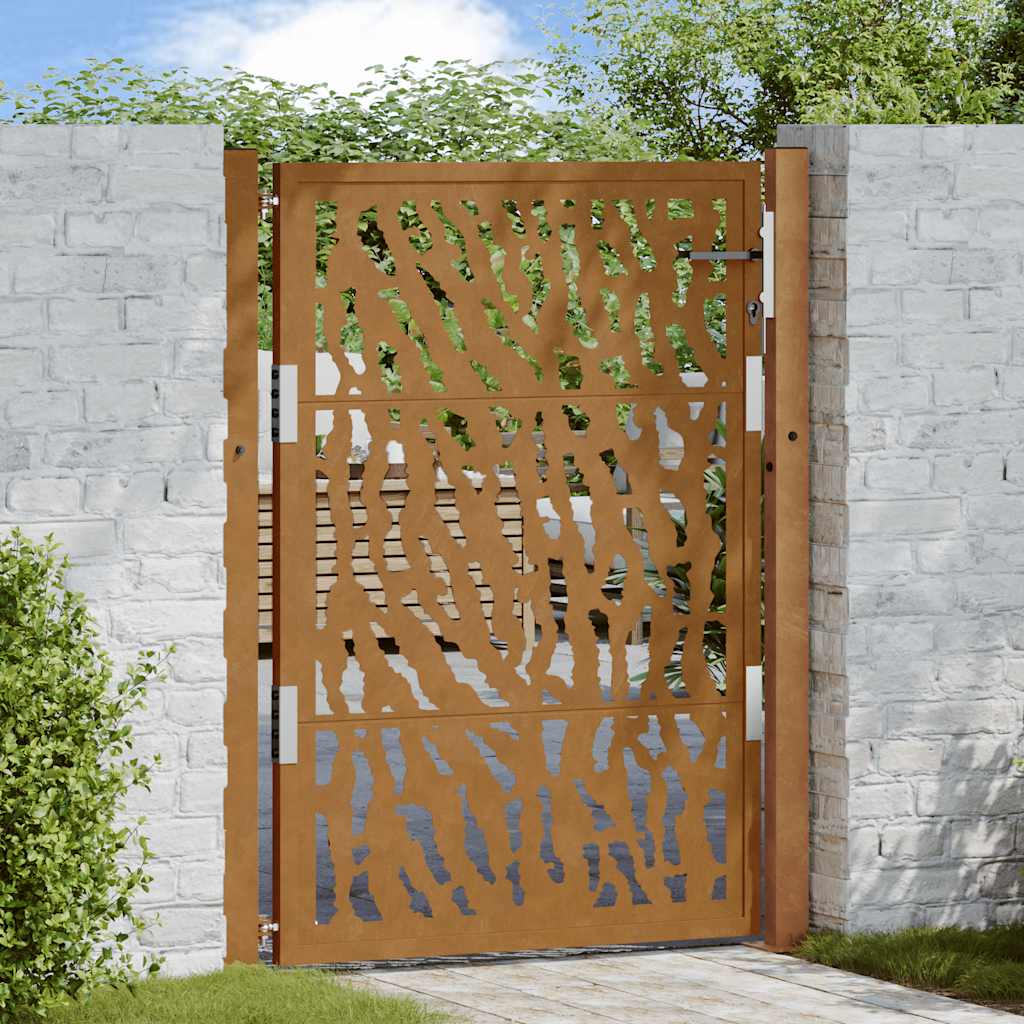 Garden Gate 105x130 cm Weathering Steel Trace Design - Tyrell & Tyrell