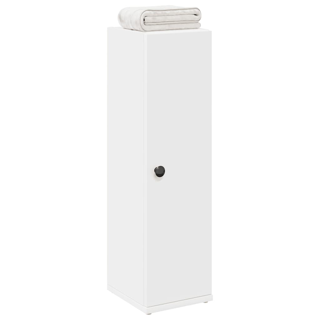 Bathroom Cabinet with Roll Holder White 20.5x22x72 cm - The Home Maker