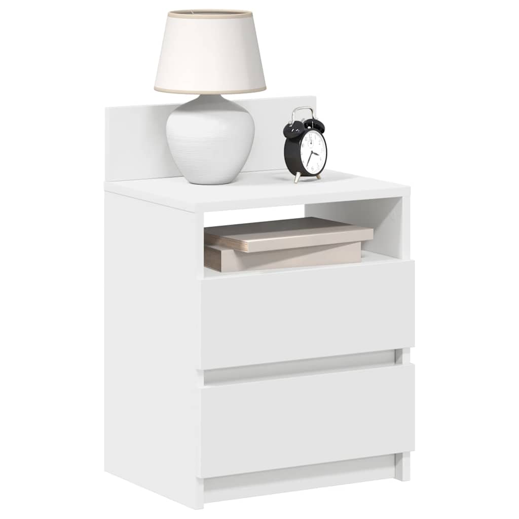 Bedside Cabinets 2 Pieces with 2 Drawers White 40x33x60 cm - Style and Chic