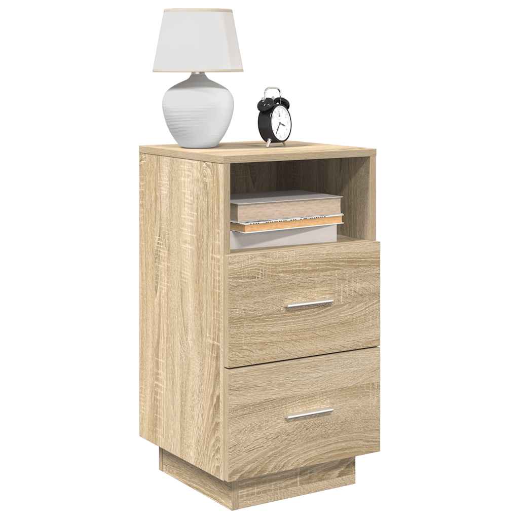 Bedside Cabinets 2 pcs with 2 Drawers Sonoma Oak 36x36x68 cm - Casper Homes