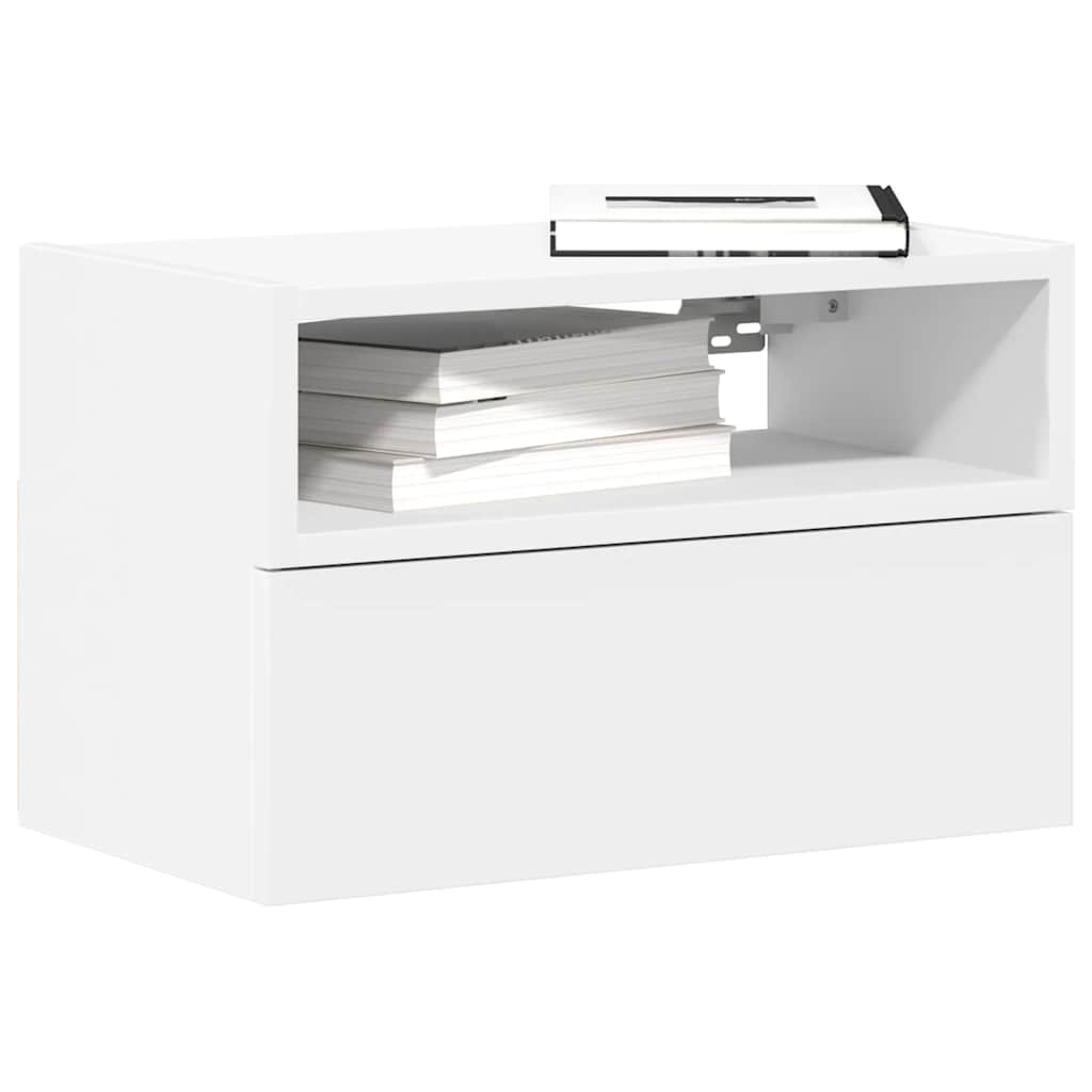Wall-mounted Bedside Cabinet White 45x26x28.5 cm - Direct Imports