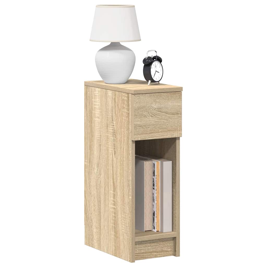 Bedside Cabinet with Drawer Sonoma Oak 20x36x60 cm - Brittle & Co