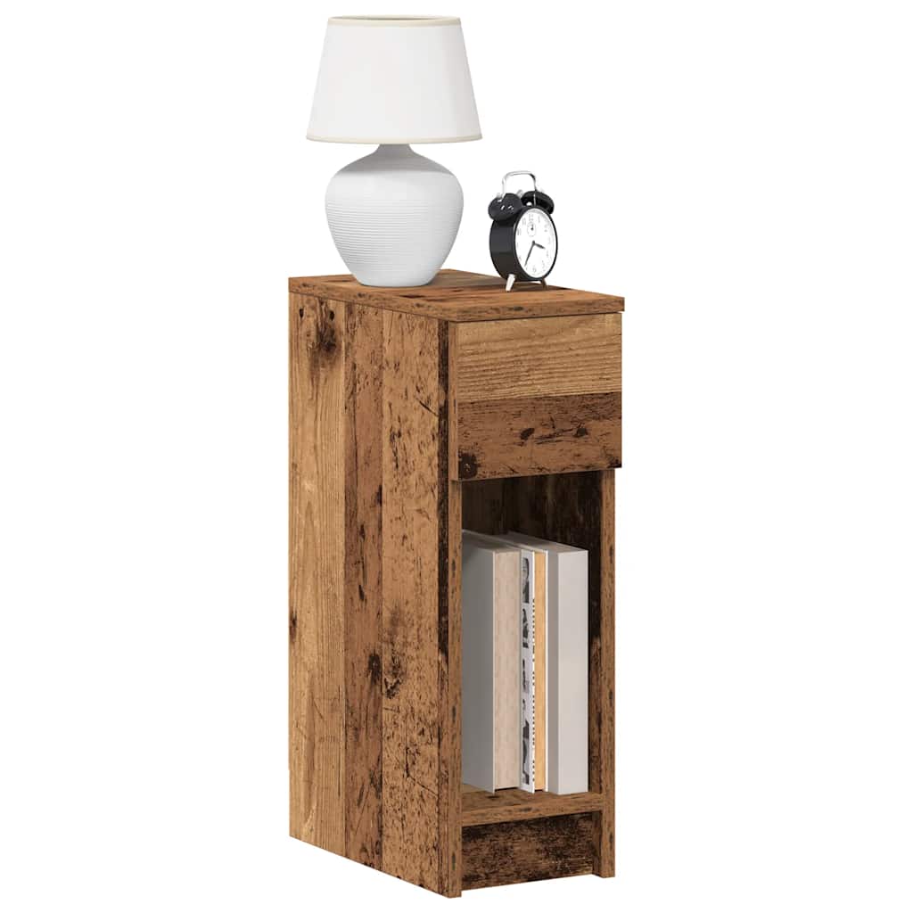 Bedside Cabinets with Drawer 2 Pieces Old Wood 20x36x60 cm - Brittle & Co
