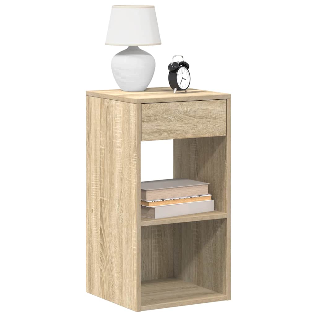 Bedside Cabinets with Drawer 2 pcs Sonoma Oak 35x34x66.5 cm - Discount Dealers