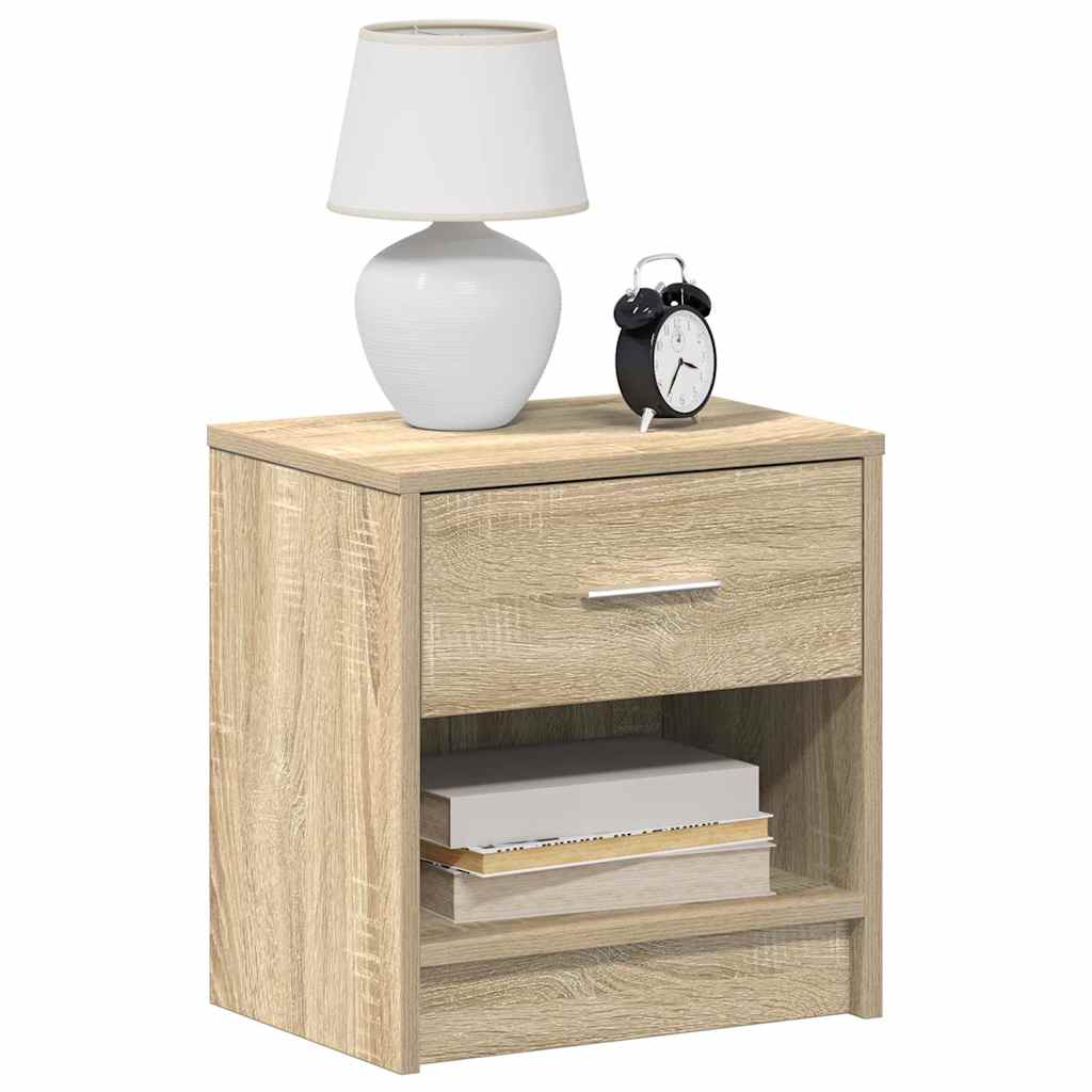 Bedside Cabinet with Drawer Sonoma Oak 39x28x41 cm - Brittle & Co