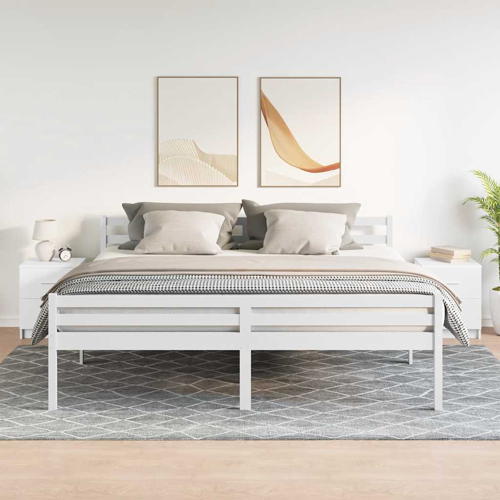 Bedside Cabinets 2 Pieces with 2 Drawers White 40x36x50 cm - Charlotte Dunes