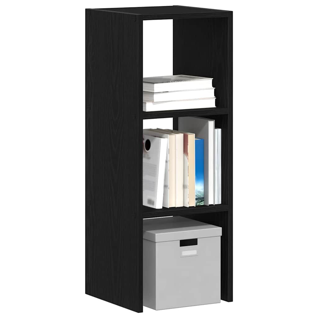 Bookcase Stackable Black Oak 30x30x80 cm Engineered Wood - The Home Maker
