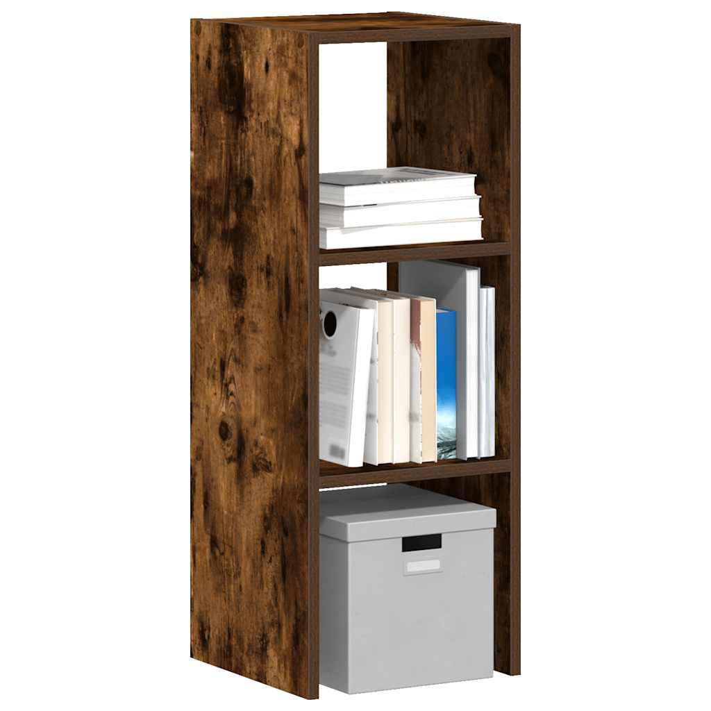 Bookcase Stackable Smoked Oak 30x30x80 cm Engineered Wood - Millennium Furniture