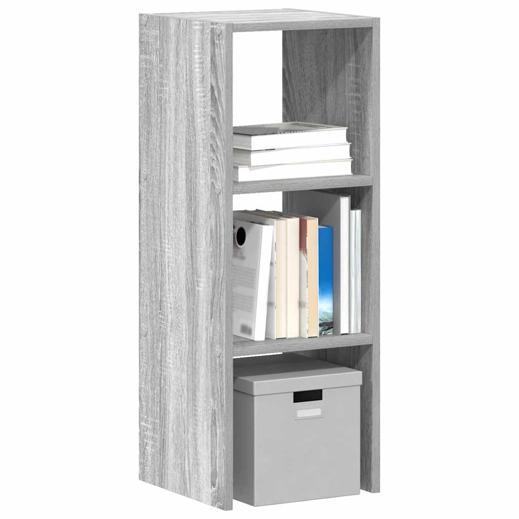 Bookcase Stackable Grey Sonoma 30x30x80 cm Engineered Wood - Merlin Deals
