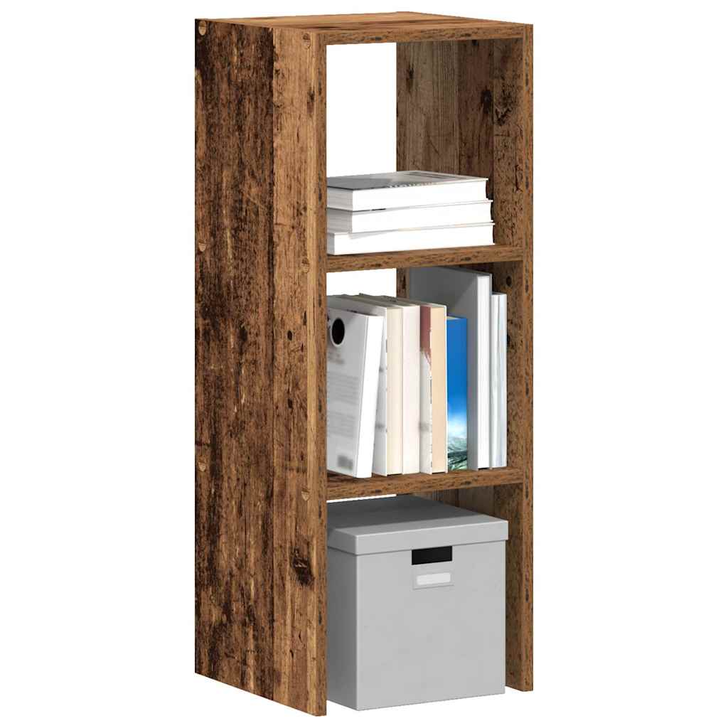 Bookcase Stackable Old Wood 30x30x80 cm Engineered Wood - Direct Imports