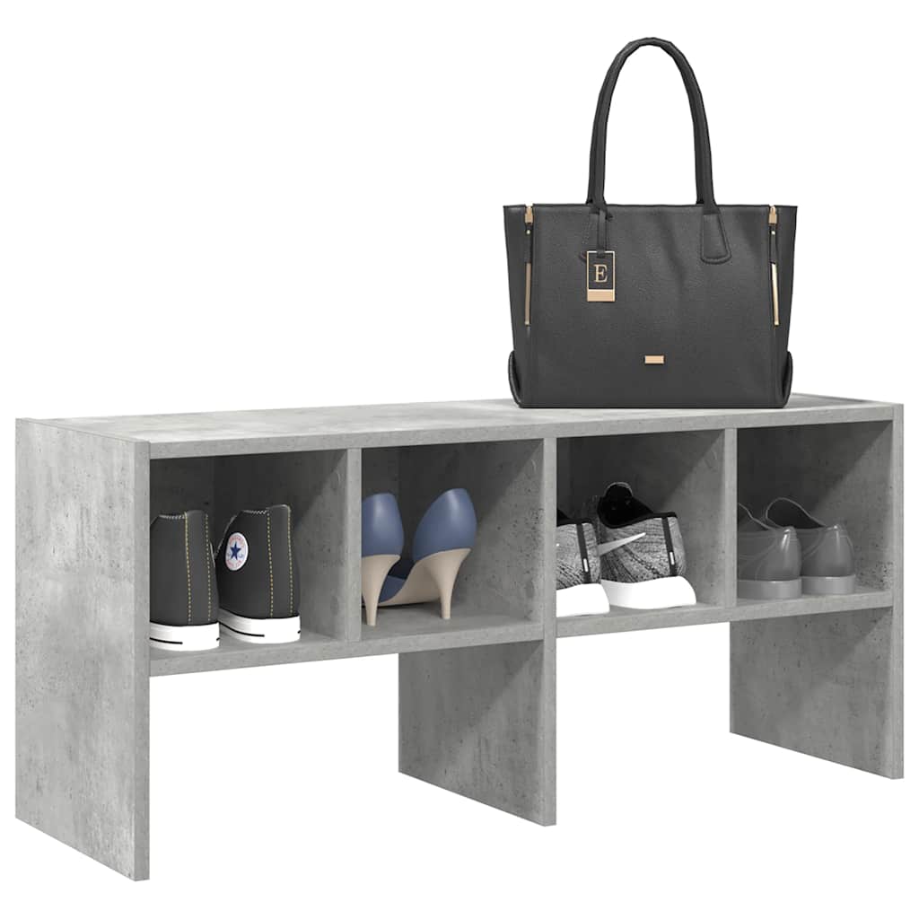 OMNI Medium Shoe Rack Stackable Concrete Grey - Tyrell & Tyrell