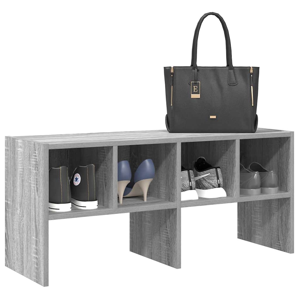 OMNI Medium Shoe Rack Stackable Grey Sonoma - All Things Good