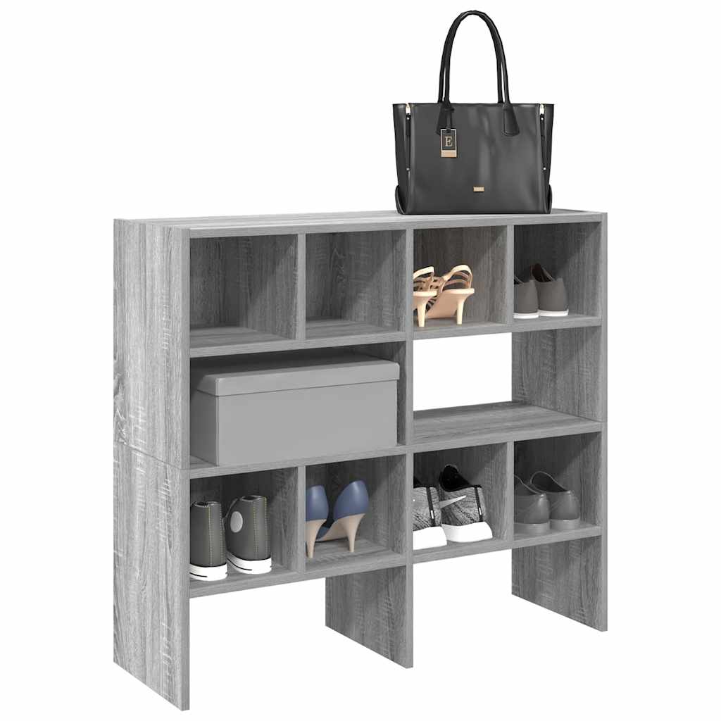 OMNI Medium Shoe Racks 2 Pieces Stackable Grey Sonoma - Unbeatable Bargains