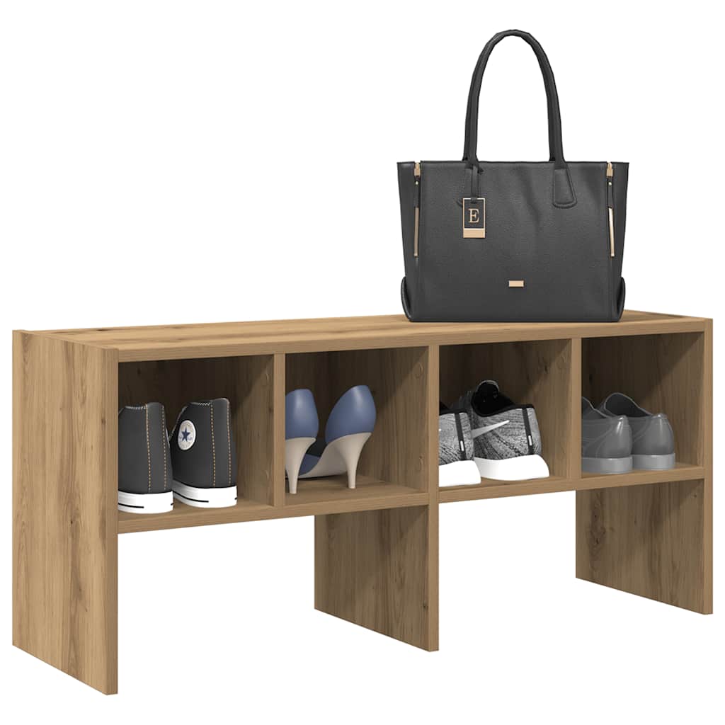 OMNI Medium Shoe Rack Stackable Artisan Oak - Sid & Sam