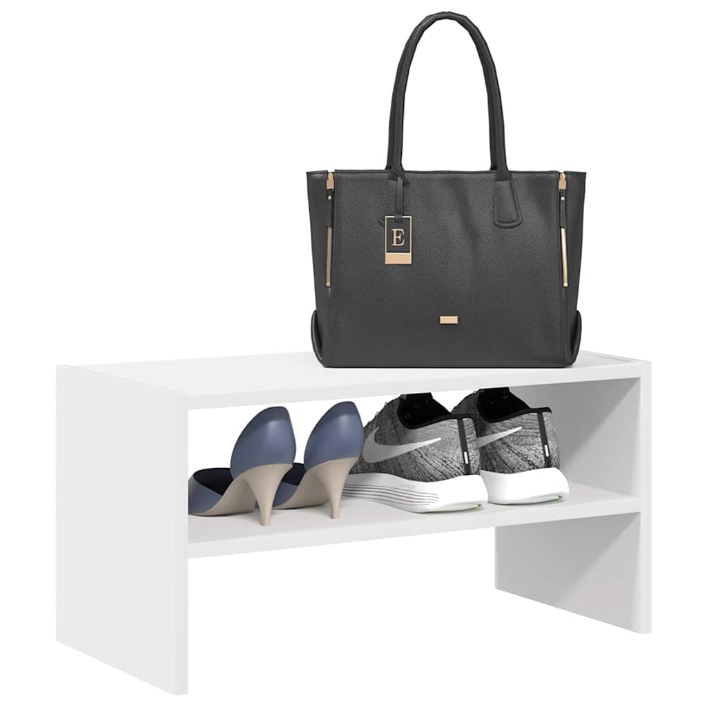 MARINER Small Shoe Rack Stackable White - Tyrell & Tyrell
