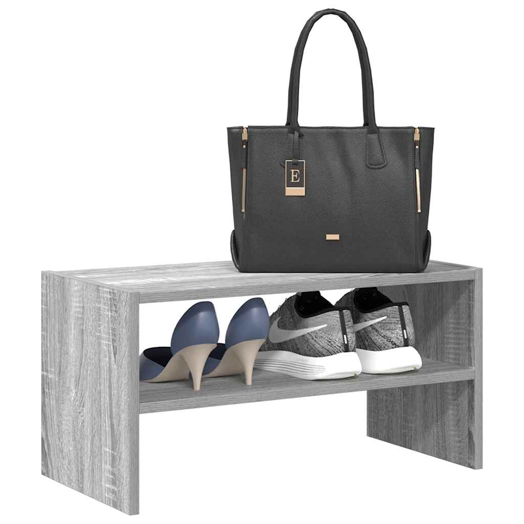 MARINER Small Shoe Rack Stackable Grey Sonoma - Merkel Designers
