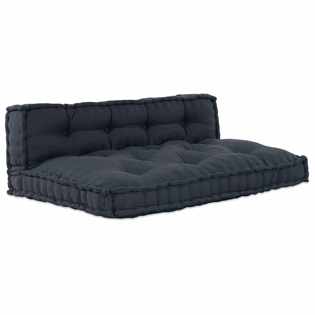 Pallet Sofa Cushion with Back Support - Anthracite Fabric - Charlotte Dunes