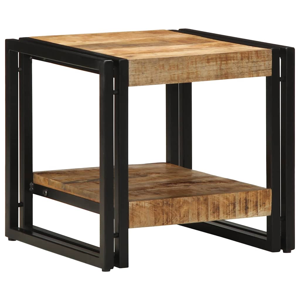 Coffee Table 40x50x38 cm Solid Rough Wood Mango - Merkel Designers