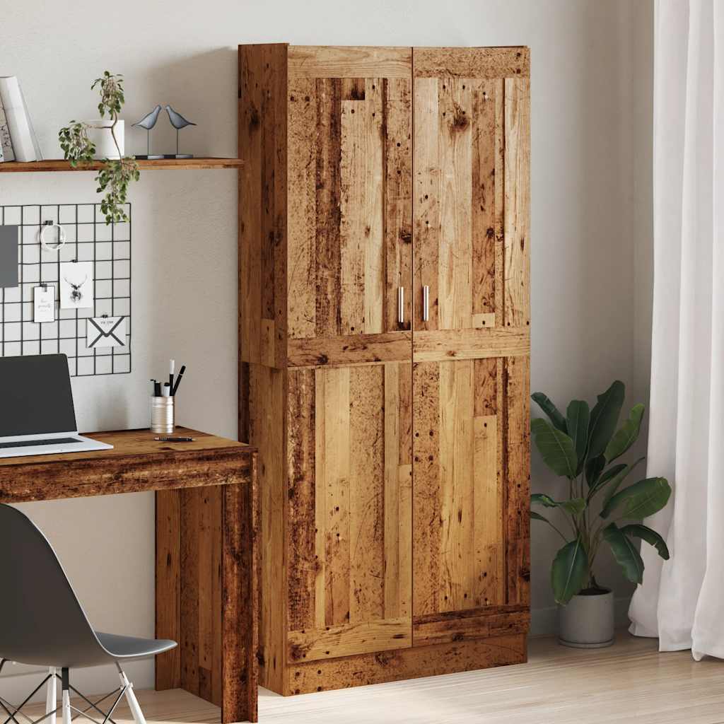 Highboard Old Wood 82.5x30.5x185 cm Engineered Wood - Casper Homes