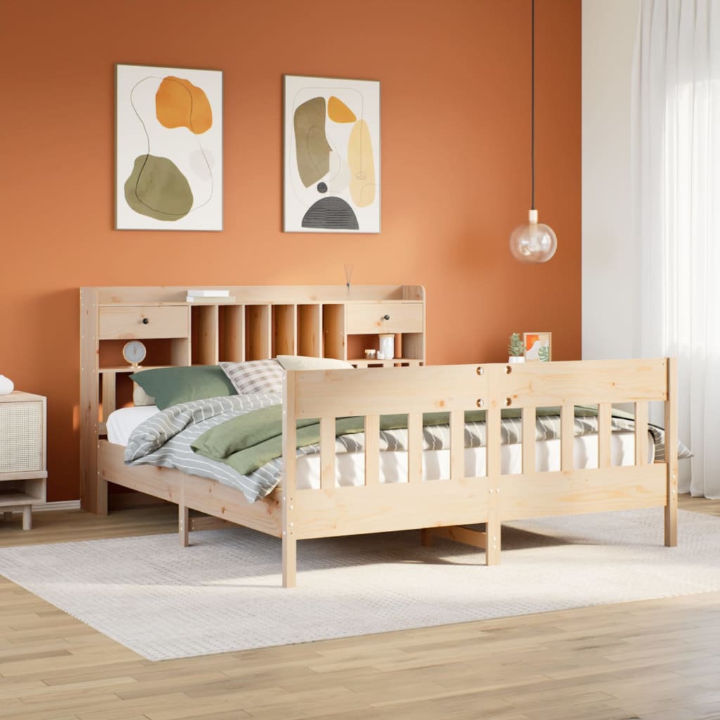 Bedframe 180x200cm Super King Solid Wood Pine - Merkel Designers