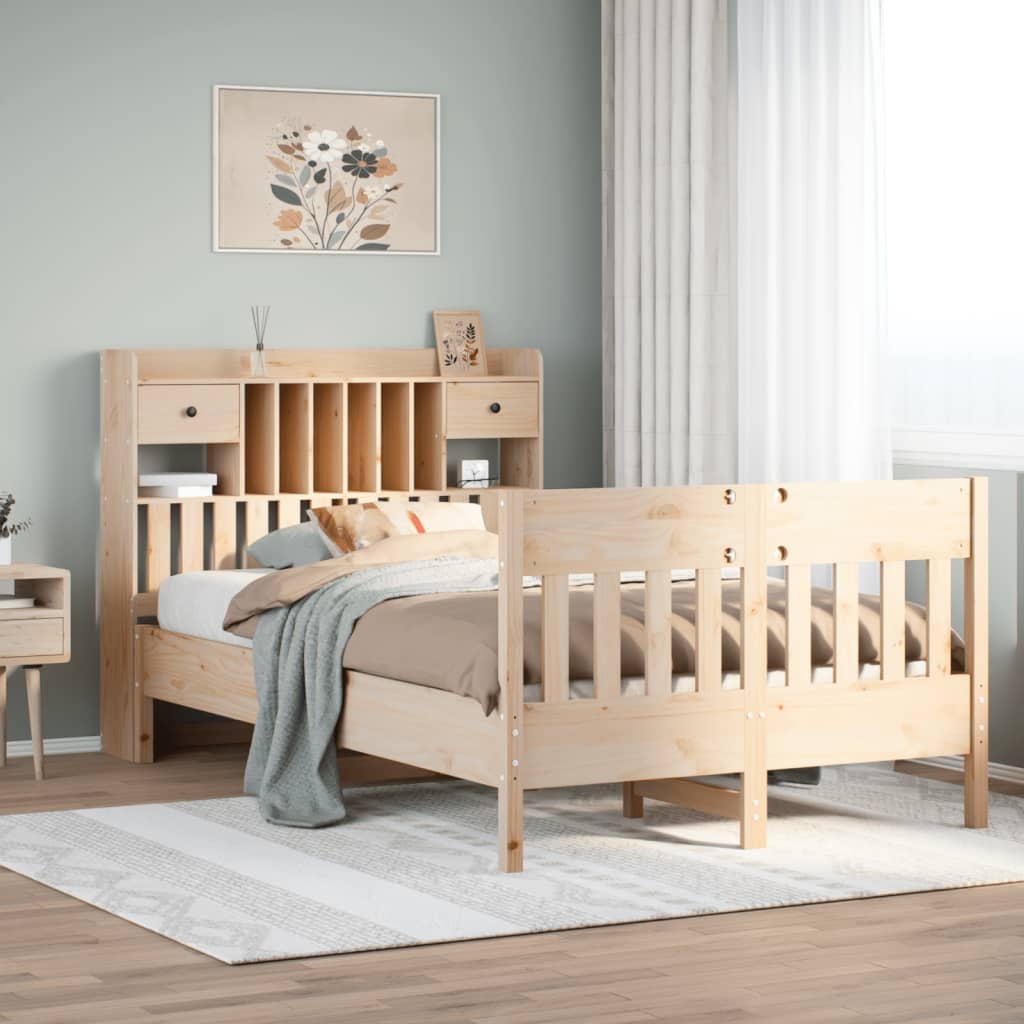 Bedframe 135x190cm Solid Wood Pine - Sid & Sam
