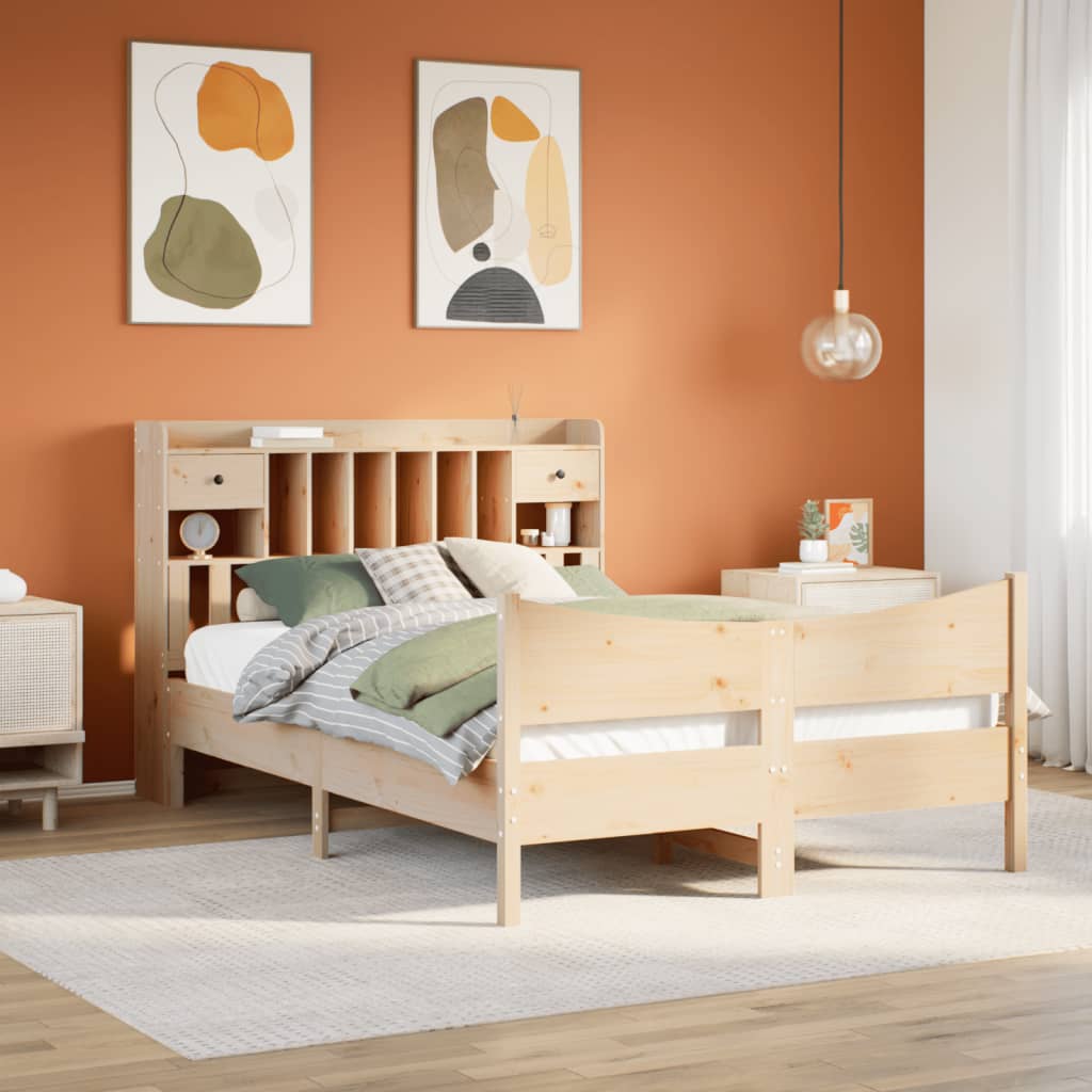 Bedframe 140x200cm Solid Wood Pine - Decor Base