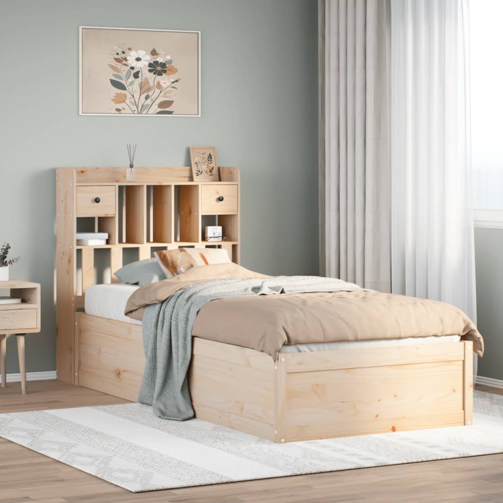 Bedframe 75x190cm Small Single Solid Wood Pine - The Home Maker