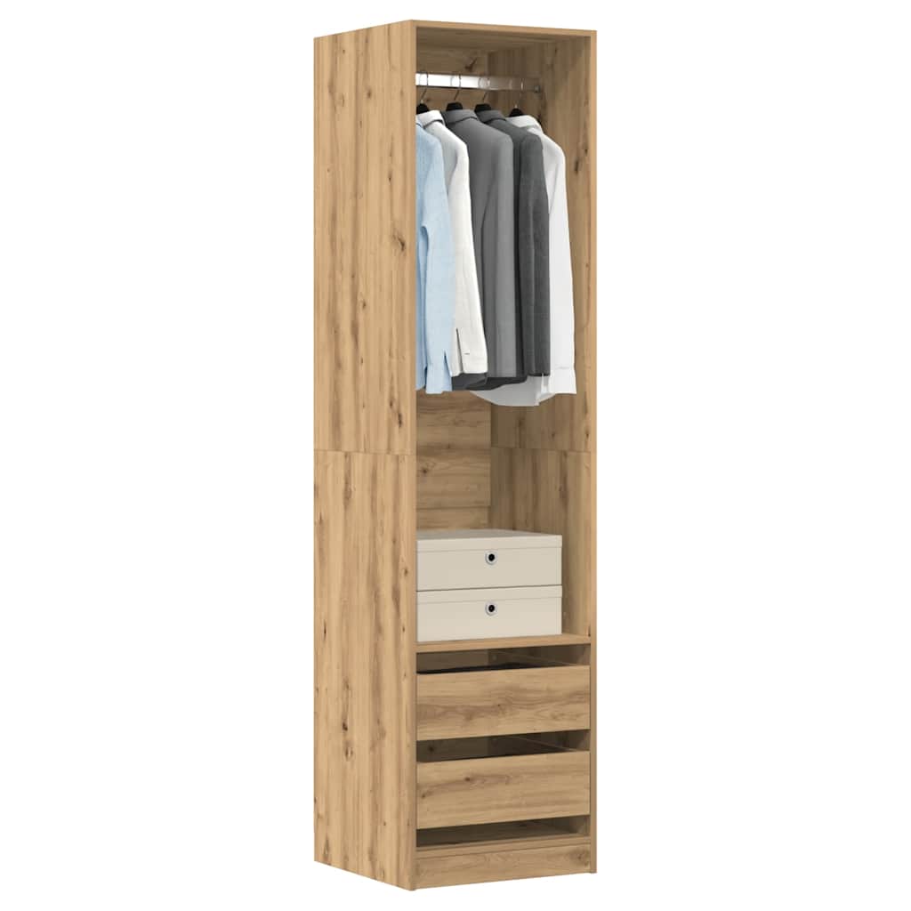 Wardrobe Artisan Oak 50x50x200 cm Engineered Wood - Millennium Furniture