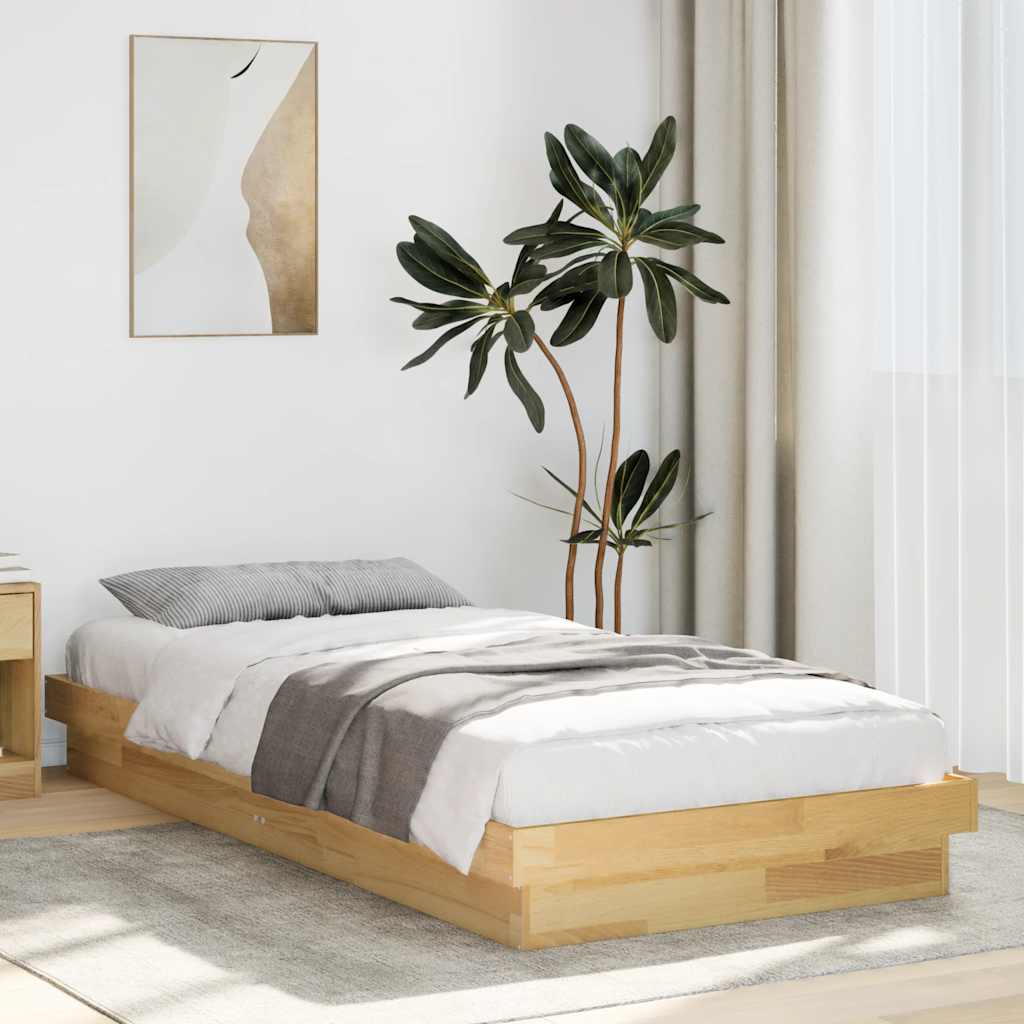 Bedframe 75x190cm Solid Oak Wood - Tyrell & Tyrell