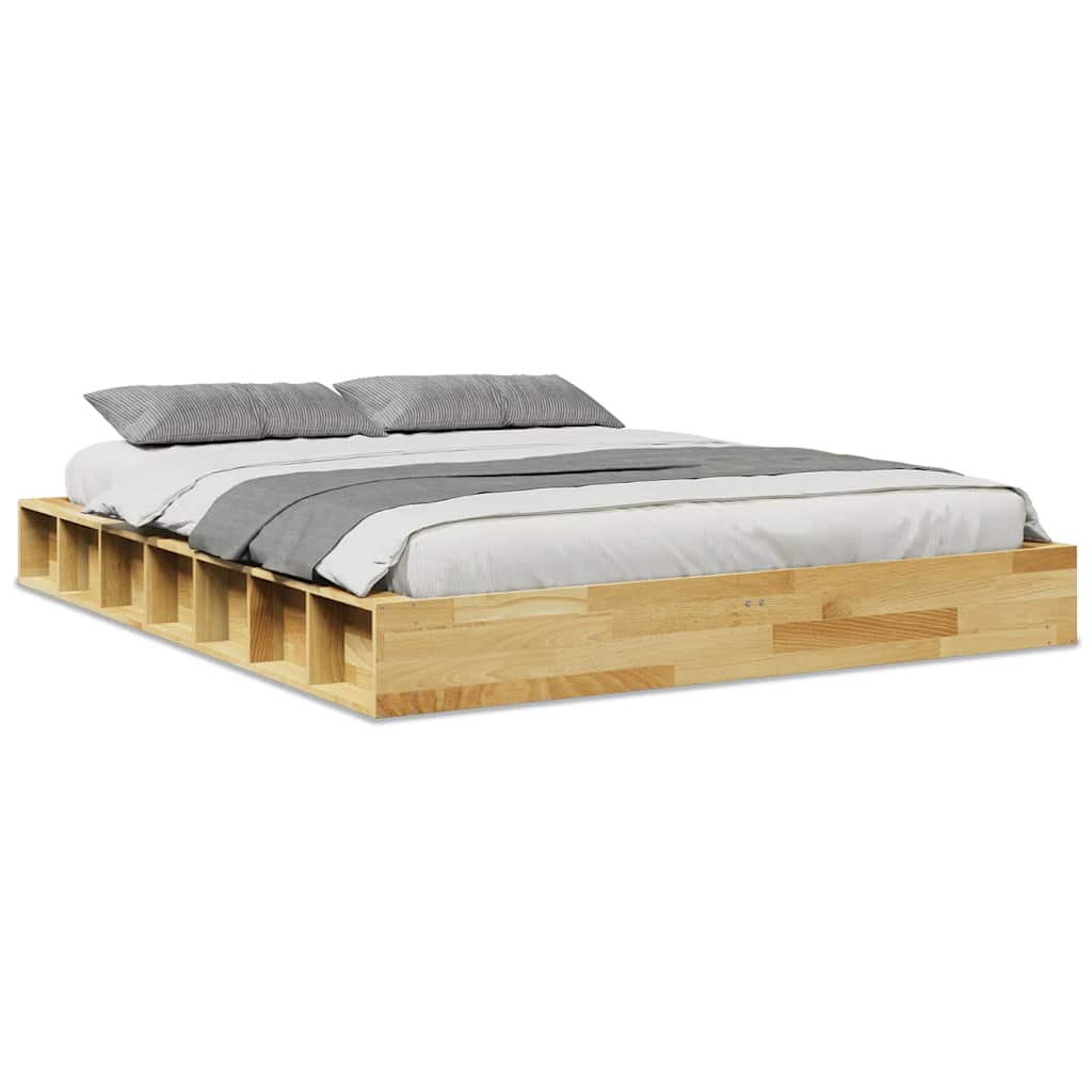 Bedframe Solid Wood Oak 140x200cm - Merkel Designers