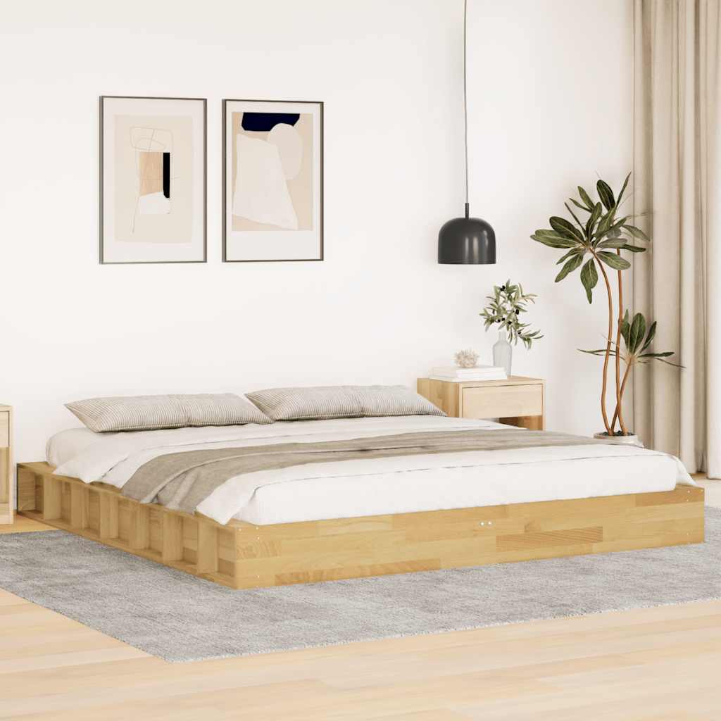 Bedframe 180x200cm Solid Wood Oak - Tyrell & Tyrell