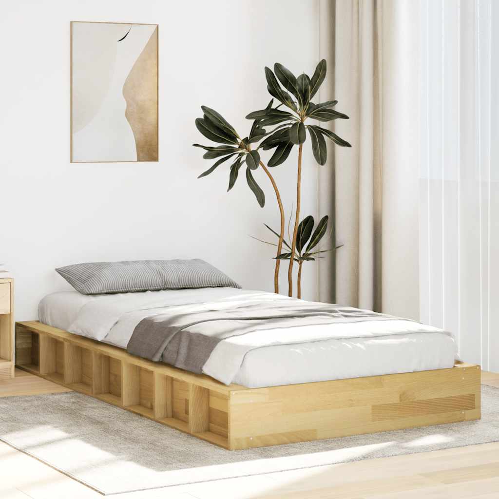 Bedframe 90x190cm Solid Wood Oak - Style and Chic