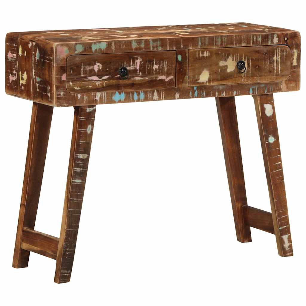 Console Table 90x32x75 cm Solid Wood Reclaimed - Decor Base