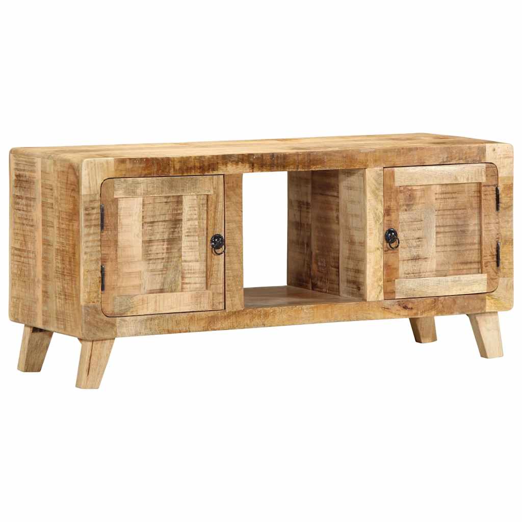 TV Cabinet 105x46x32 cm Solid Wood Rough Mango - All Things Good