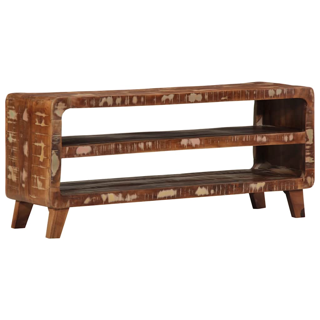 TV Cabinet 105x46x32 cm Solid Wood Reclaimed - Direct Imports