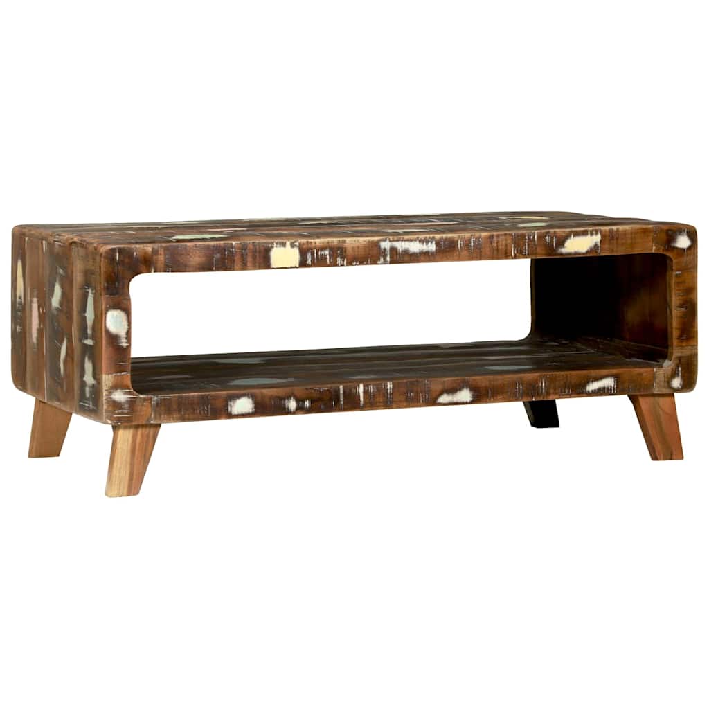 Coffee Table 90x50x35 cm Solid Wood Reclaimed - Brittle & Co