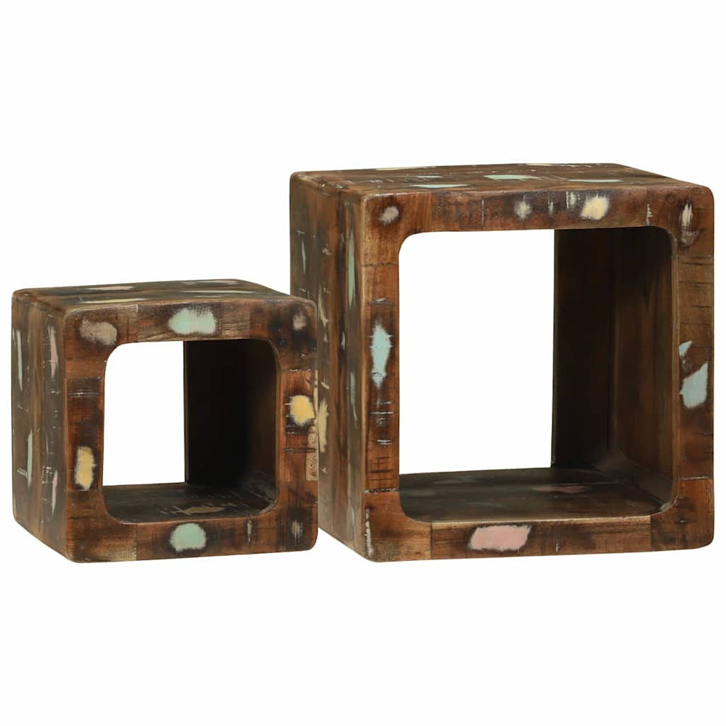 TV Unit 36x36x30 cm Solid Wood Reclaimed - Design Hut
