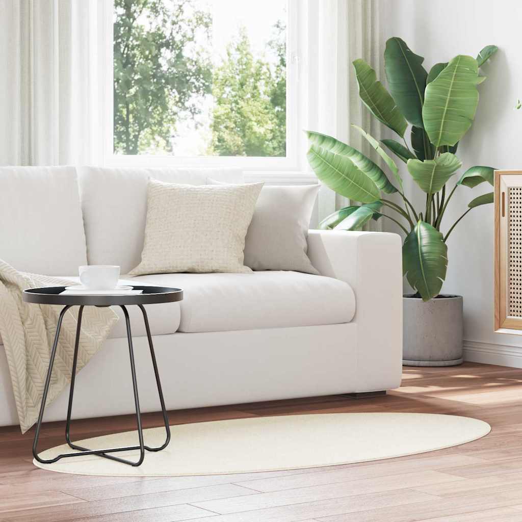 Rugs Folding Cream 80 x 150 cm Polyester - Decor Base