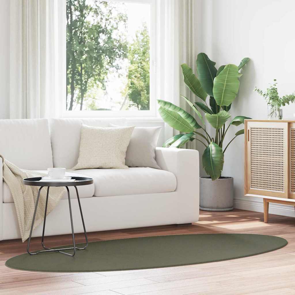 Rugs Folding Forest green 120 x 170 cm Polyester - Sid & Sam