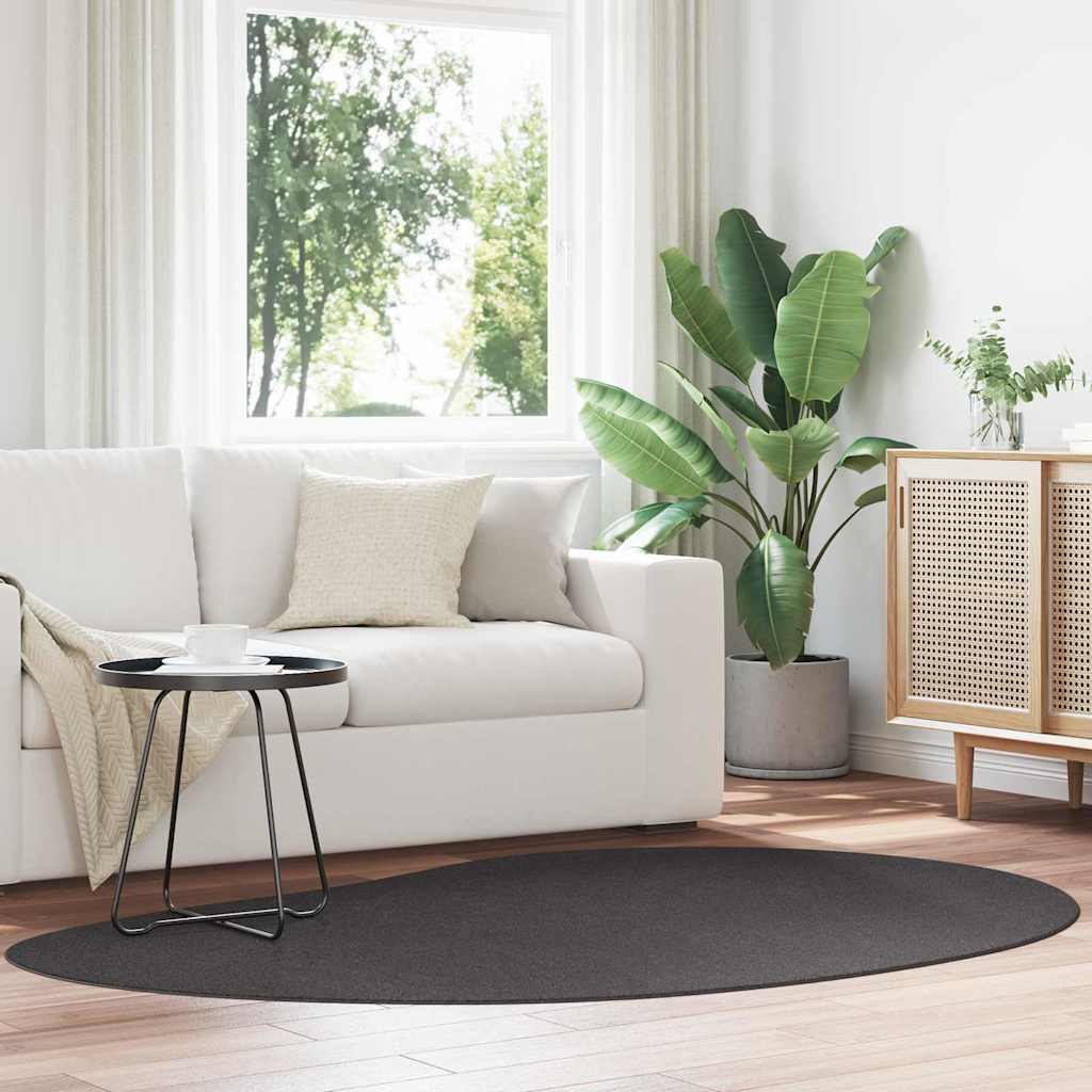Rug Folding Anthracite 140 x 200 cm Wool - Casper Homes
