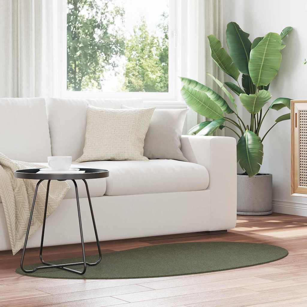Rug Folding Forest green 80 x 150 cm Polyester - The Home Maker