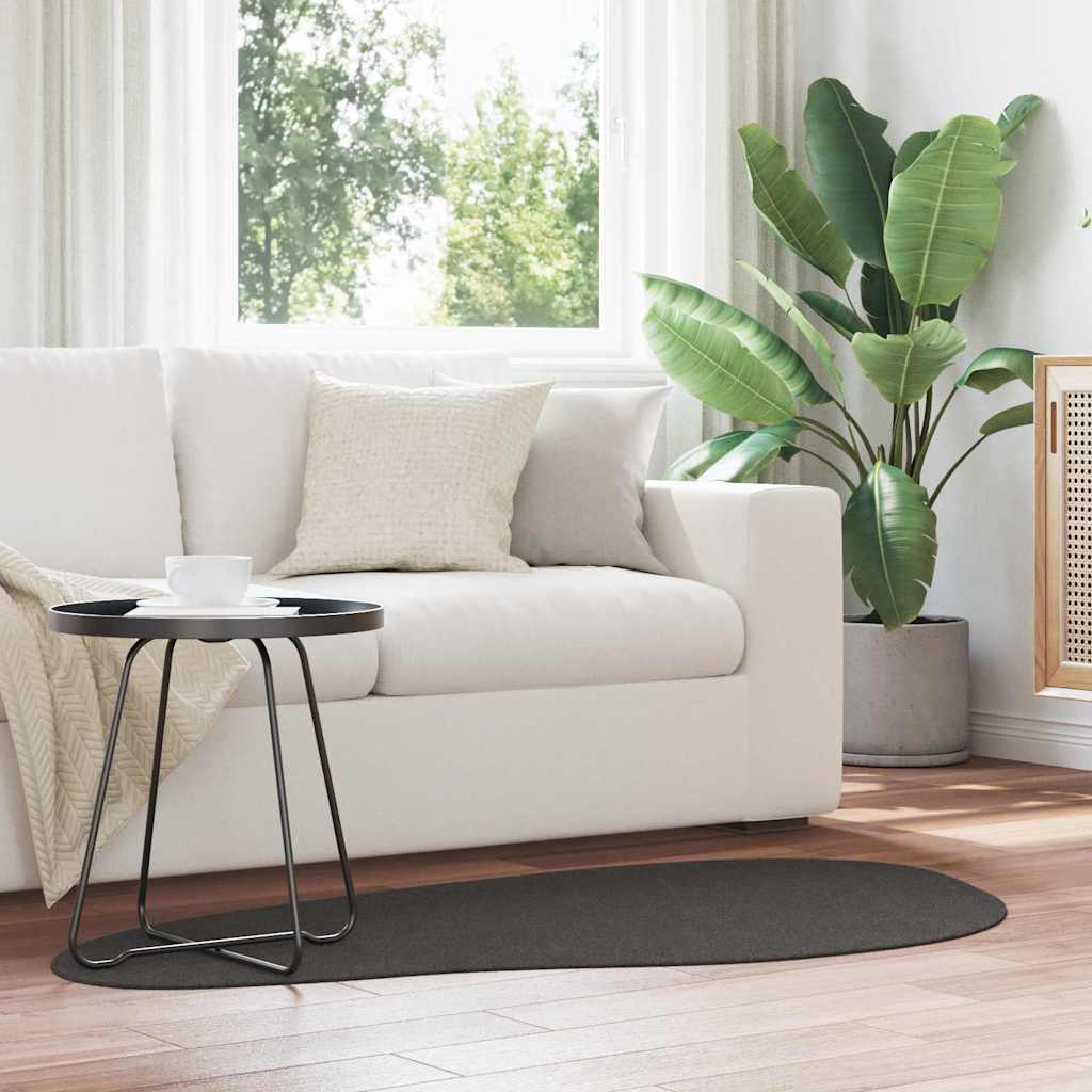 Rug Folding Anthracite 80 x 150 cm Polyester - Style and Chic