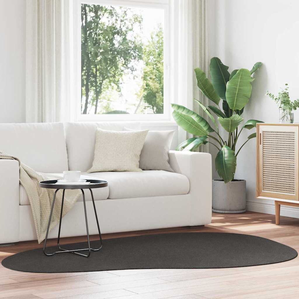 Rug Folding Anthracite 140 x 200 cm Polyester - Tyrell & Tyrell